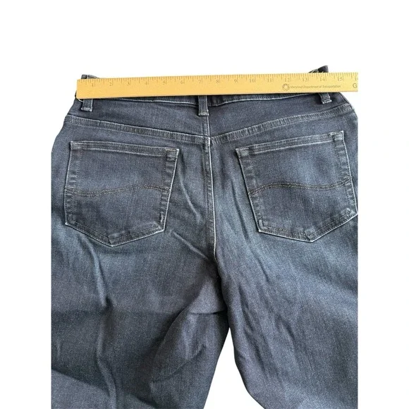 Lee Relaxed Fit Straight Leg Womens Sz 8 Long Jeans - Picture 4 of 6